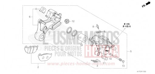 ETRIER DE FREIN ARRIERE CRF300LAM de 2021